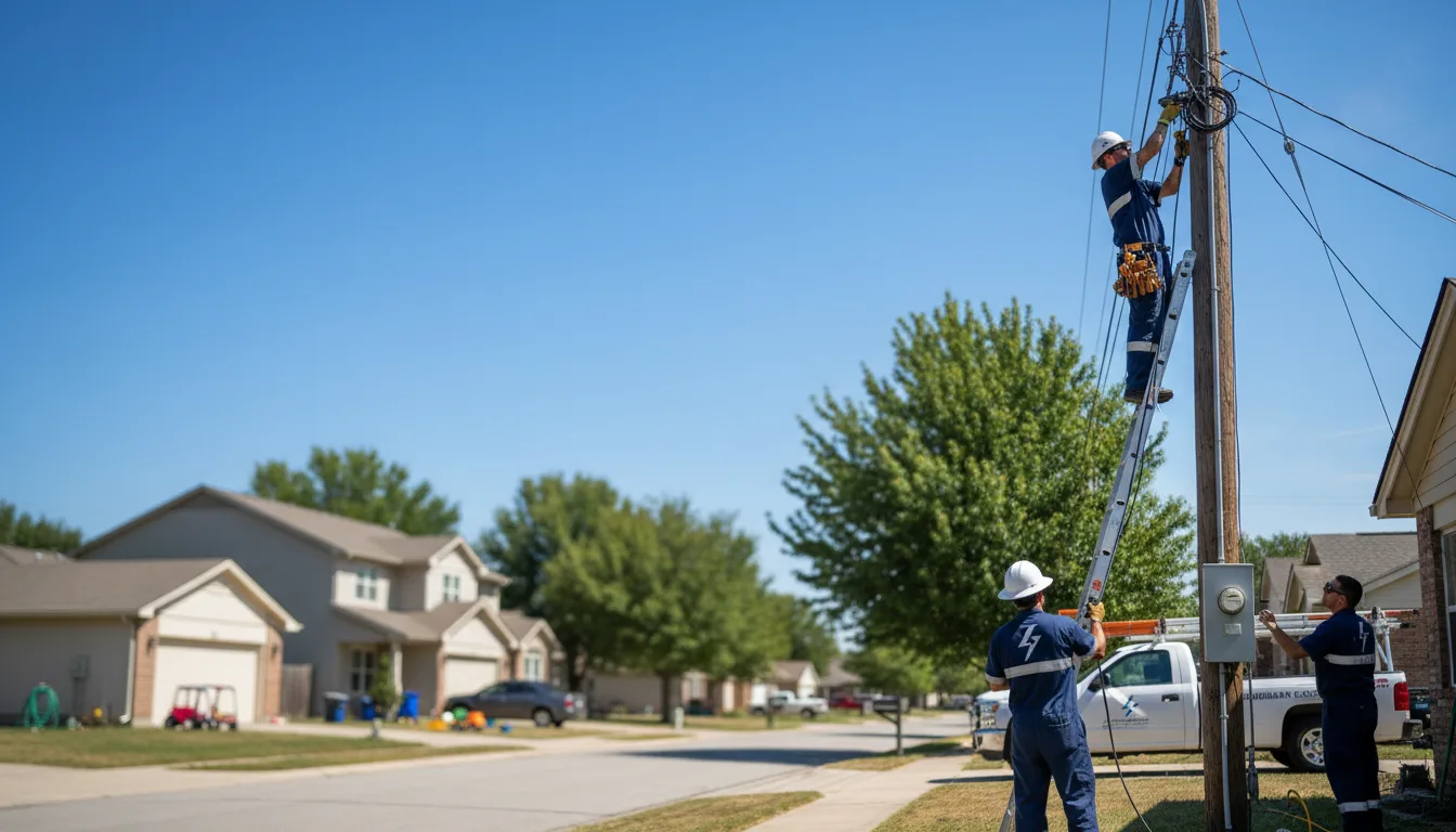 Residential electrician providing installation services in Eagle, MI